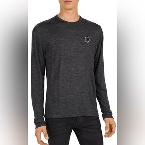 The Kooples Men’s Skull Patch Wool-Blend Tee Size Large